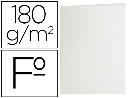 SUBCARPETA LIDERPAPEL FOLIO BLANCO 180G/M2